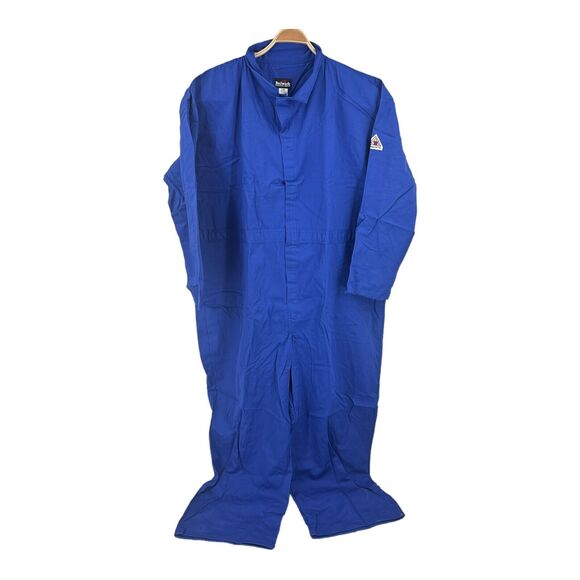 Bulwark FR Excel Classic Coveralls Men's 60 Regular Blue Flame/Heat Resistant - Picture 1 of 4